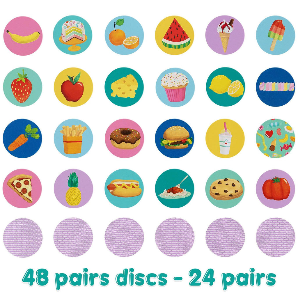 boppi Food Memory Game for Toddlers Ages 3+ - 48 Matching Cards