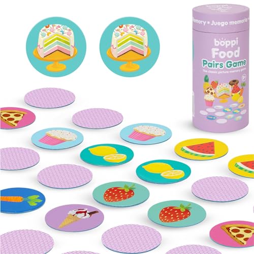 boppi Food Memory Game for Toddlers Ages 3+ - 48 Matching Cards