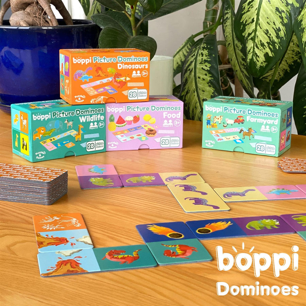 boppi Wildlife Picture Dominoes for Toddlers – 28-Piece Matching Game for Ages 3+