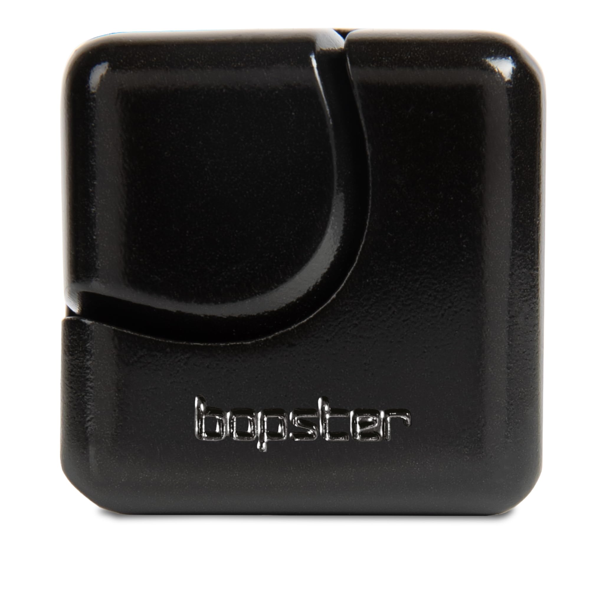 Bopster Anodised Aluminium Fidget Cube Spinner – Pocket-Sized Stress Relief Toy for Focus, Anxiety, ADHD – Black