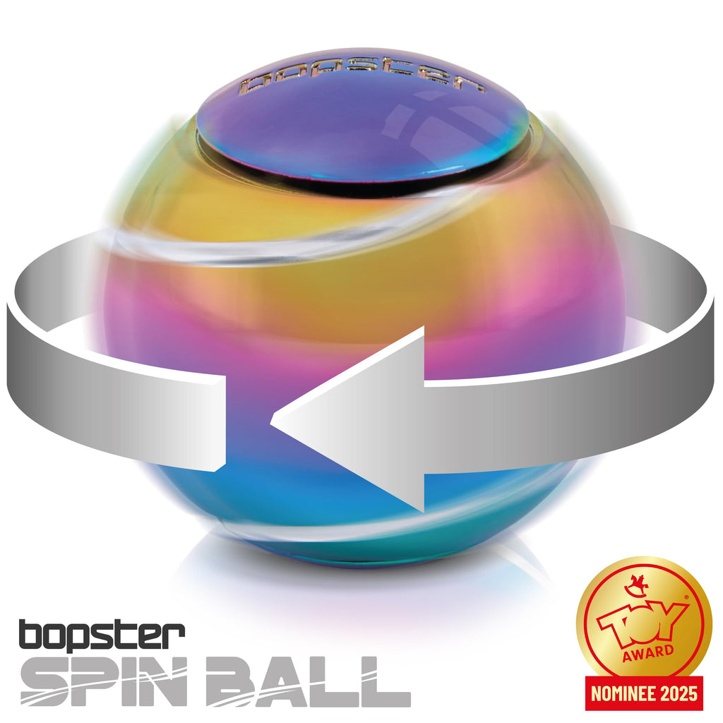 bopster Metal Spin Ball – Premium Fidget Spinner for Stress Relief & Focus | Compact Desk Toy