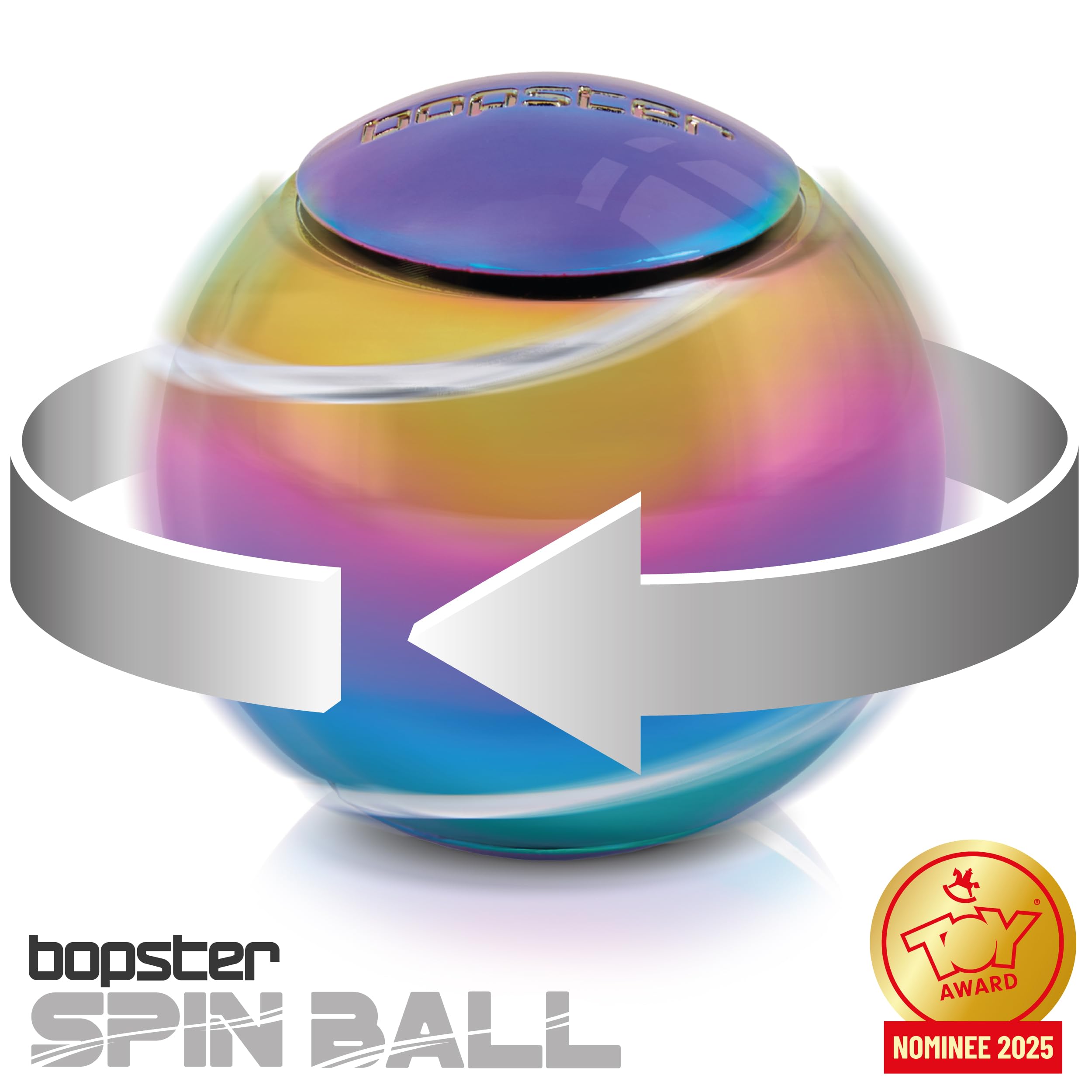 bopster Metal Spin Ball – Premium Fidget Spinner for Stress Relief & Focus | Compact Desk Toy