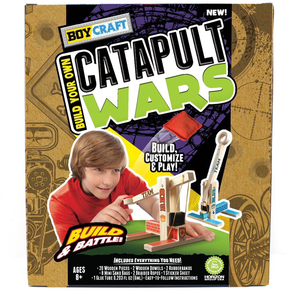 Boy Craft Catapult Wars – Build 2 Wooden Catapults for Kids