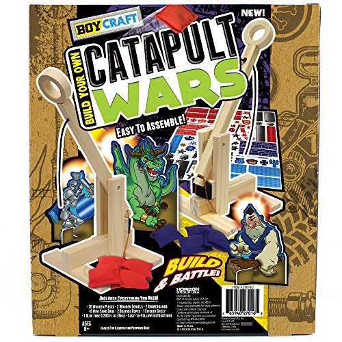Boy Craft Catapult Wars – Build 2 Wooden Catapults for Kids