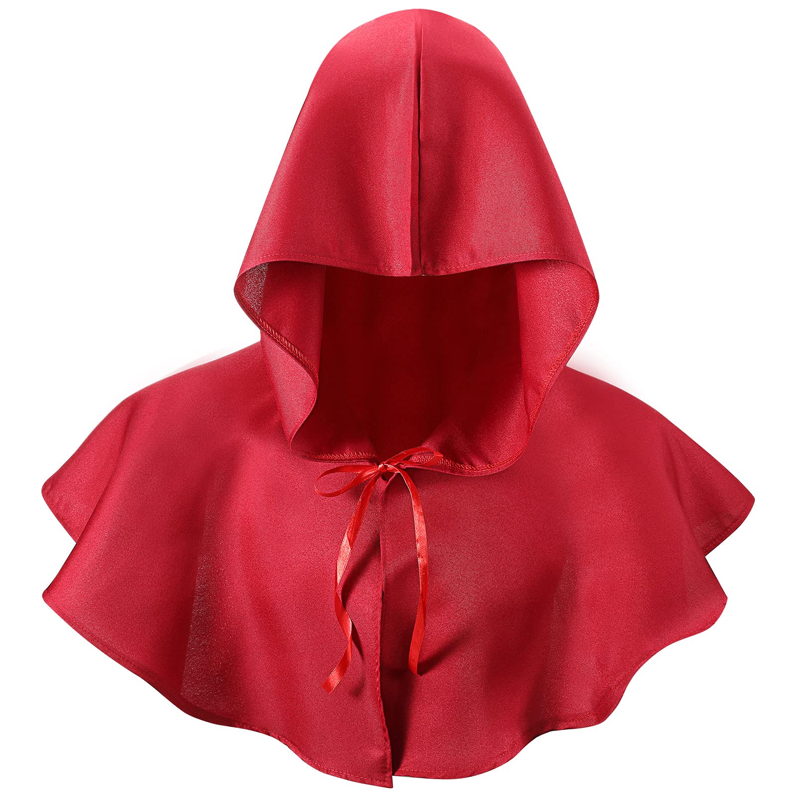 Boyiee Unisex Medieval Hood Cowl - Grim Cloak & Plague Doctor Hat for Cosplay Costume