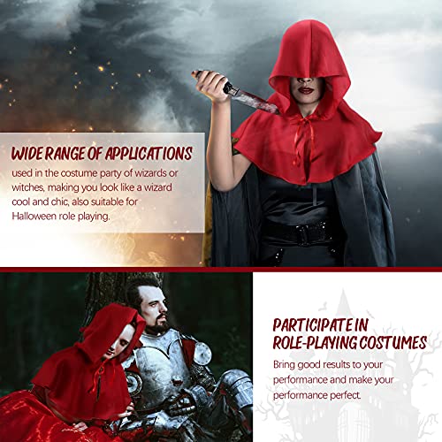 Boyiee Unisex Medieval Hood Cowl - Grim Cloak & Plague Doctor Hat for Cosplay Costume