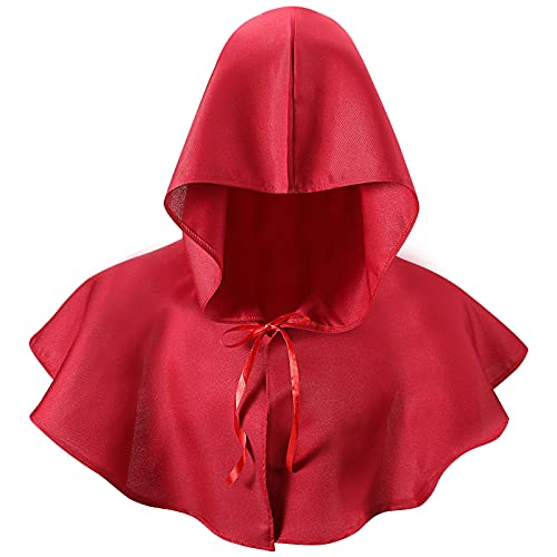 Boyiee Unisex Medieval Hood Cowl - Grim Cloak & Plague Doctor Hat for Cosplay Costume