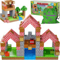 BrainSpark 100-Piece Magnetic Pixel Cubes – World-Themed STEM Building Blocks for Kids Ages 3-9