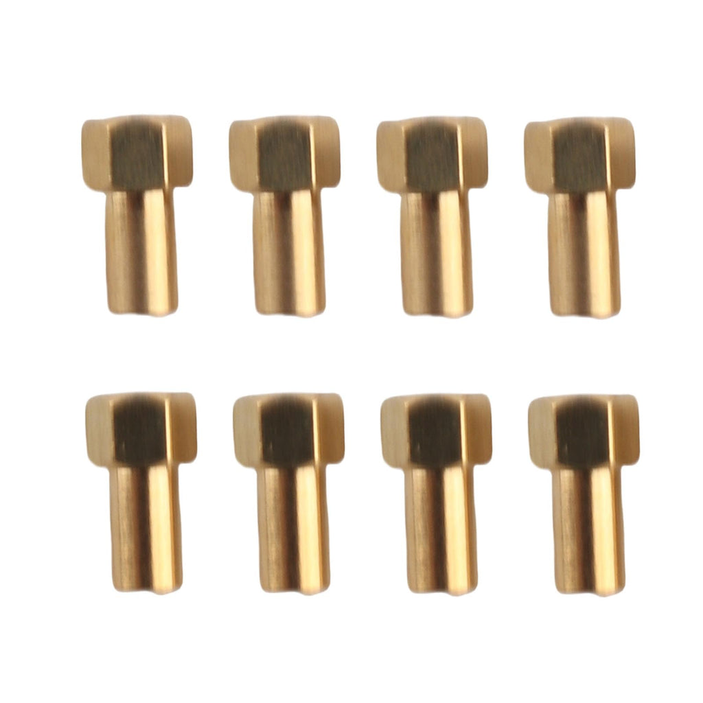 Brass Hex Nut Set 8Pcs for SCX24 RC Car – 5mm Thread Lock Nuts, Gold Finish
