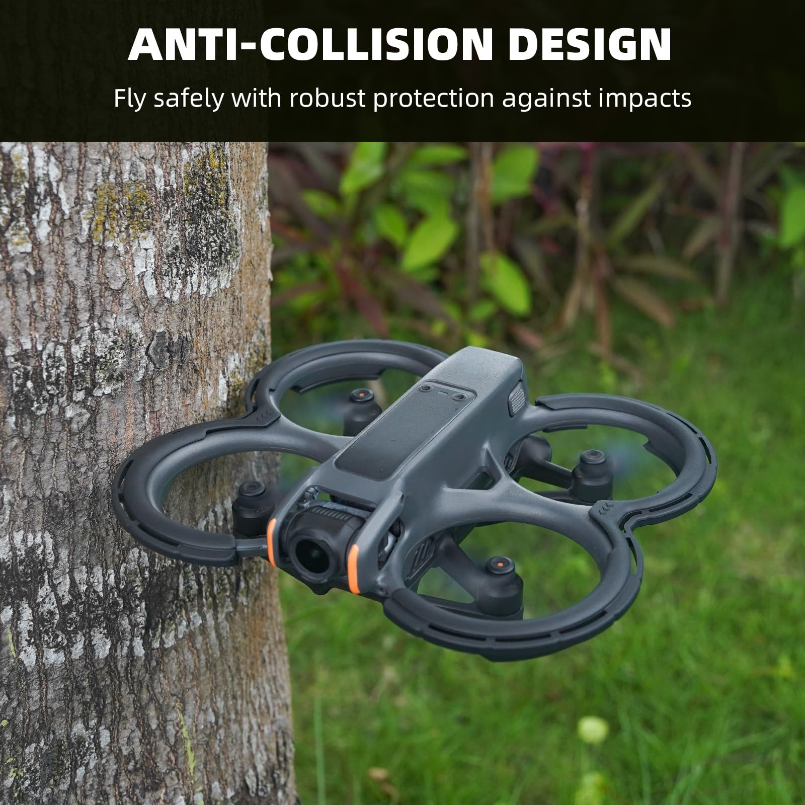 BRDRC Avata 2 Bumper Guards (Orange) - Propeller Guard & Gimbal Protector for DJI Avata 2