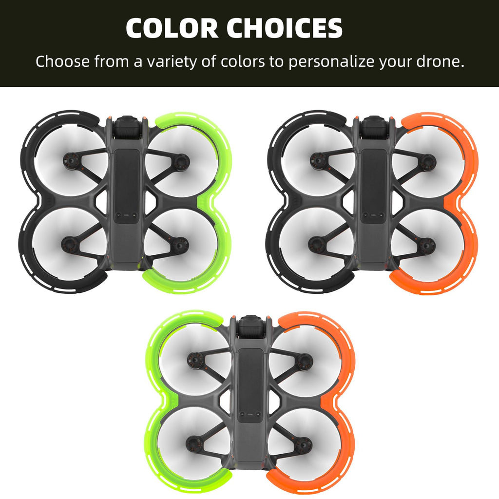 BRDRC Avata 2 Bumper Guards (Orange) - Propeller Guard & Gimbal Protector for DJI Avata 2