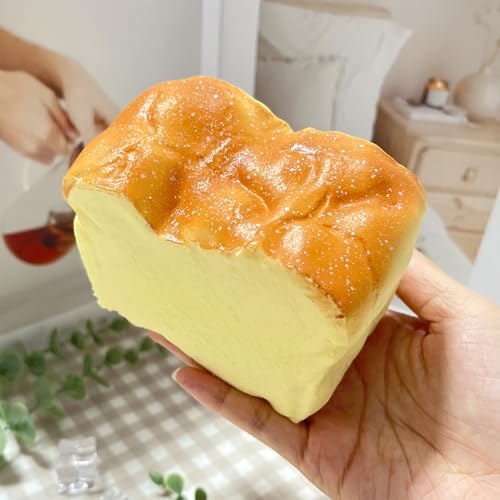 Bread Squishy Toy – Slow Rising PU Stress Ball, Vanilla Scented Fidget Toy for Office or Party Favor