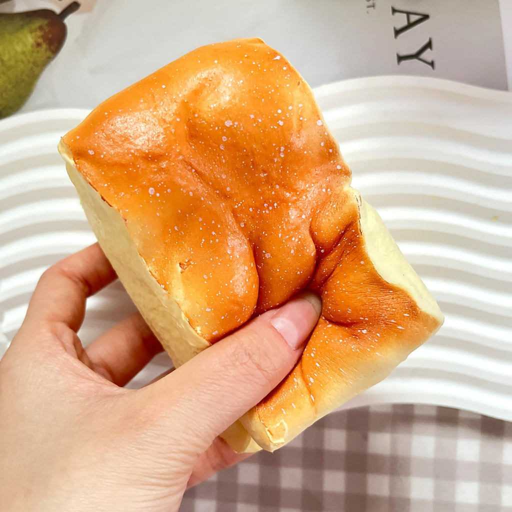 Bread Squishy Toy – Slow Rising PU Stress Ball, Vanilla Scented Fidget Toy for Office or Party Favor
