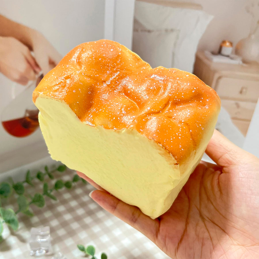 Bread Squishy Toy – Slow Rising PU Stress Ball, Vanilla Scented Fidget Toy for Office or Party Favor