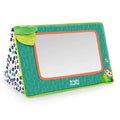 Bright Starts Sit and See Safari Floor Mirror – Tummy Time Toy with Crinkly Leaves, Newborn+