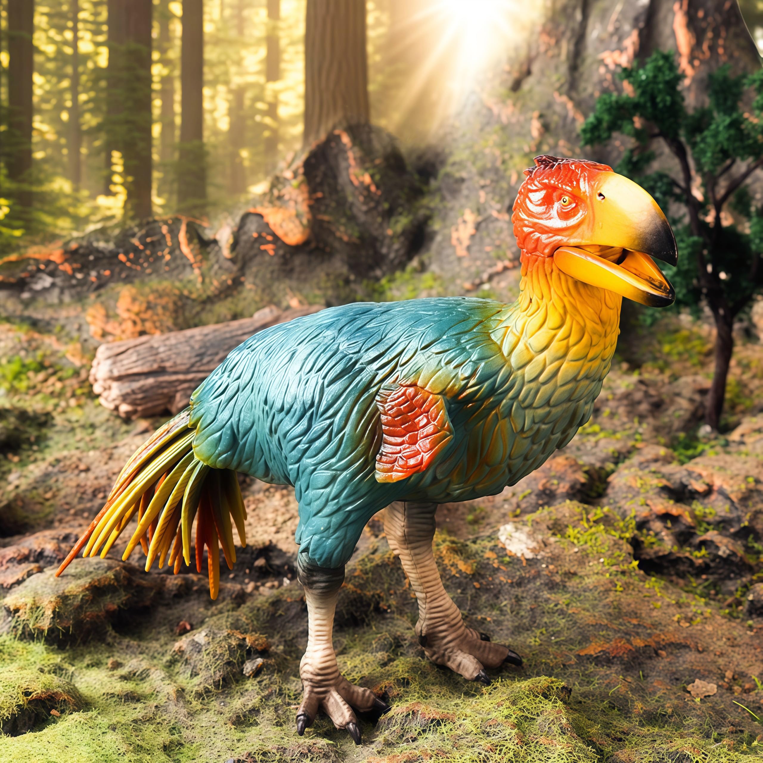 Brontornis Prehistoric Bird Figurine – Gemini&Genius Terror Bird Toy, 7-10 Inch Collectible Action Figure for Kids and Display