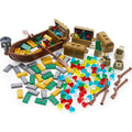 BroTex 172-Piece Pirate Treasure Building Brick Set - Gold Bars, Gems, and More