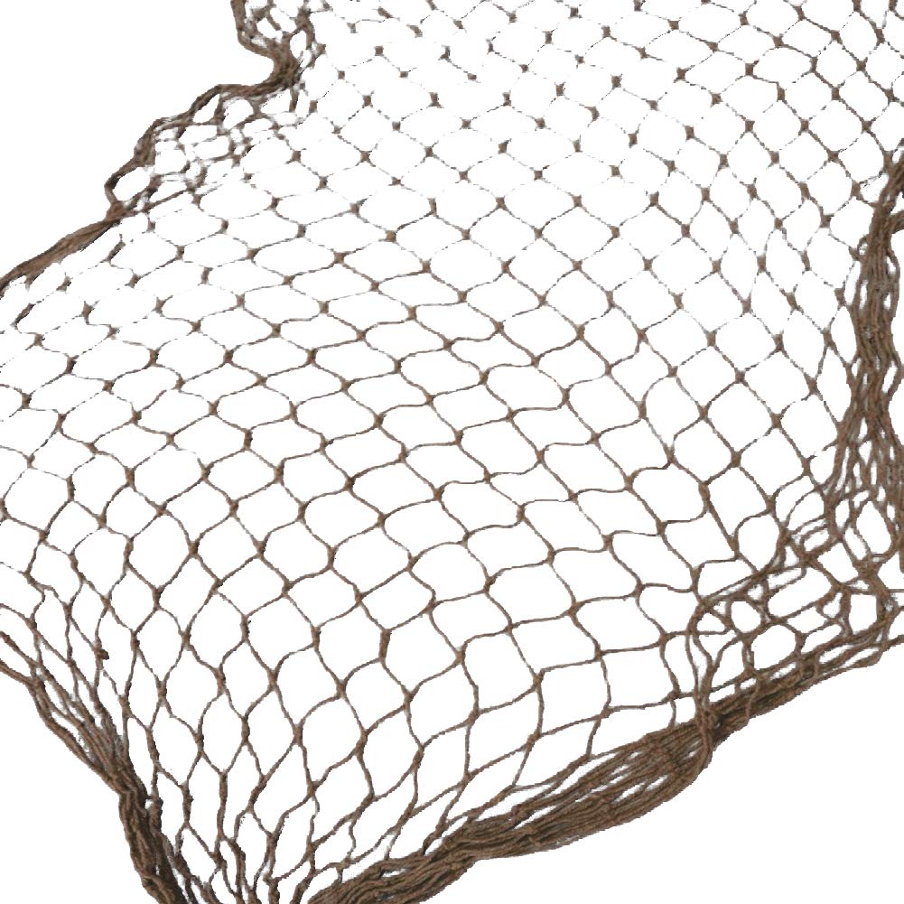 Brown Nautical Fish Netting Party Decor - 40" x 78" Nylon & PVC Decorative Net