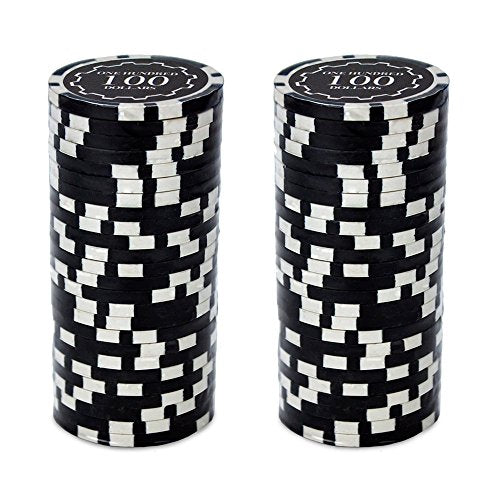 Brybelly Eclipse Poker Chips – 14g Clay Composite, 11 Denominations, Pack of 50