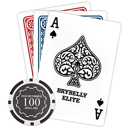 Brybelly Eclipse Poker Chips – 14g Clay Composite, 11 Denominations, Pack of 50
