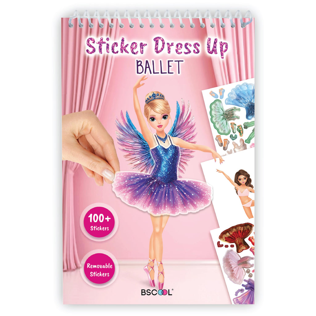BSCOOL Sticker Dress Up Ballet: 100+ Removable Stickers & Design Guides for Kids Ages 5 and Up