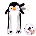 Bubblepompom Animal Hat with Moving Ears – Plush Interactive Headwear for Kids