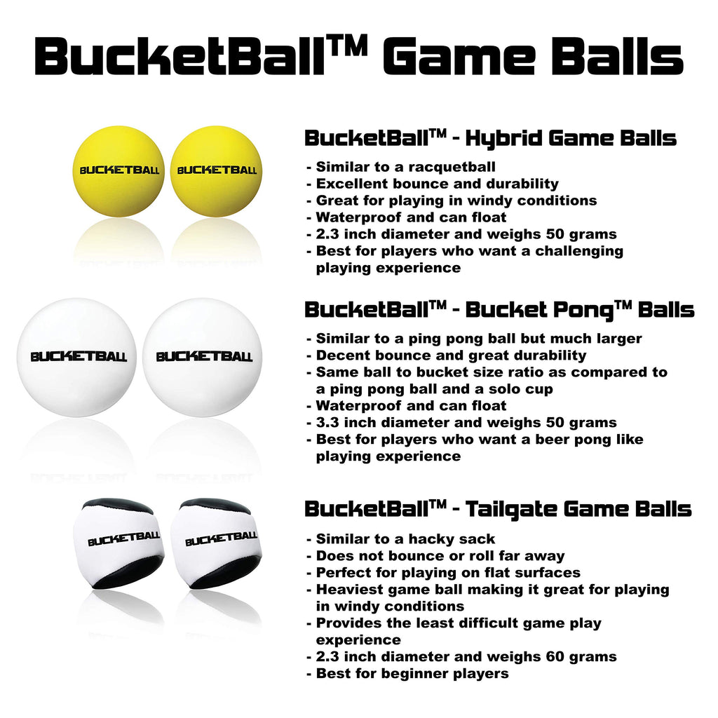 BucketBall Bucket Pong Balls (2-Pack) – Red, Waterproof, UV-Resistant Outdoor Game Balls