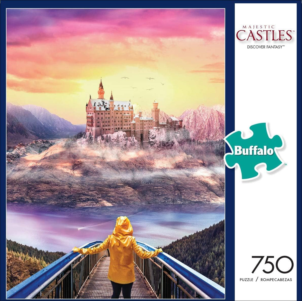 Buffalo Games 750-Piece Discover Fantasy Jigsaw Puzzle – Medieval Castle Scene for Adults