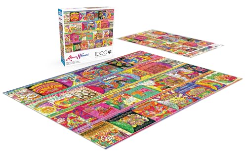 Buffalo Games Aimee Stewart Retro Album Covers 1000-Piece Jigsaw Puzzle – Includes Full-Sized Poster – 26.75 x 19.75 Inches
