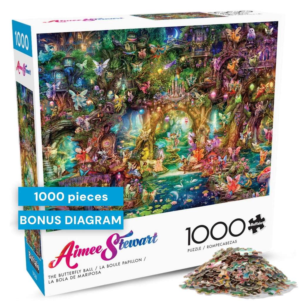 Buffalo Games Aimee Stewart The Butterfly Ball 1000-Piece Jigsaw Puzzle