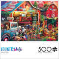 Buffalo Games Antique Barn 500 Piece Jigsaw Puzzle - Country Life Scene by Eduard