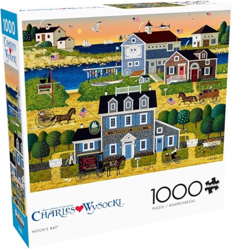 Buffalo Games Charles Wysocki Witch's Bay 1000 Piece Jigsaw Puzzle