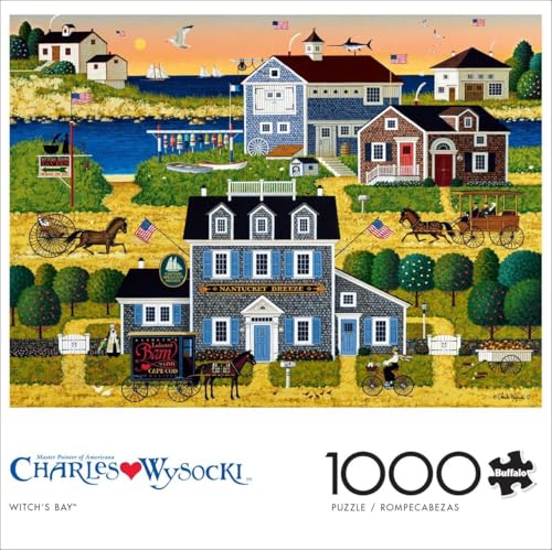 Buffalo Games Charles Wysocki Witch's Bay 1000 Piece Jigsaw Puzzle