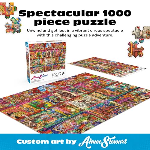 Buffalo Games Circus Extravaganza 1000-Piece Puzzle: Vintage Carnival Art by Aimee Stewart