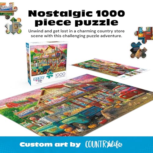 Buffalo Games Country Store 1000-Piece Fall Jigsaw Puzzle - Country Life Collection