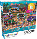 Buffalo Games Hawaiian Food Truck Festival 1000-Piece Jigsaw Puzzle – Beach Scene, Includes Poster, Made in USA