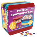 Buffalo Games Puzzle Sorting Trays – 7 Interlocking Trays with Safety Lid for Up to 1000 Pieces