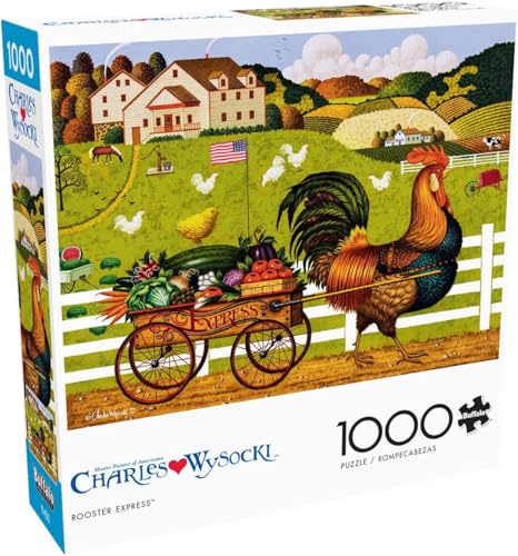 Buffalo Games Rooster Express 1000-Piece Jigsaw Puzzle