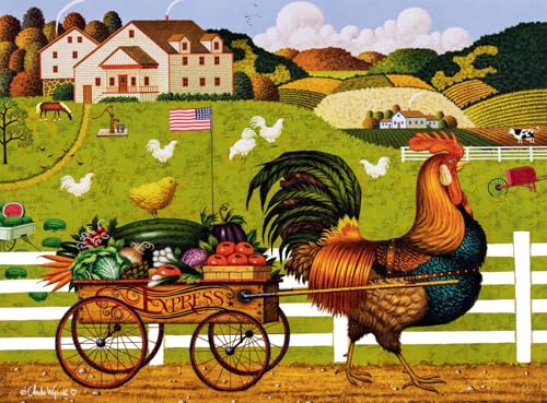 Buffalo Games Rooster Express 1000-Piece Jigsaw Puzzle