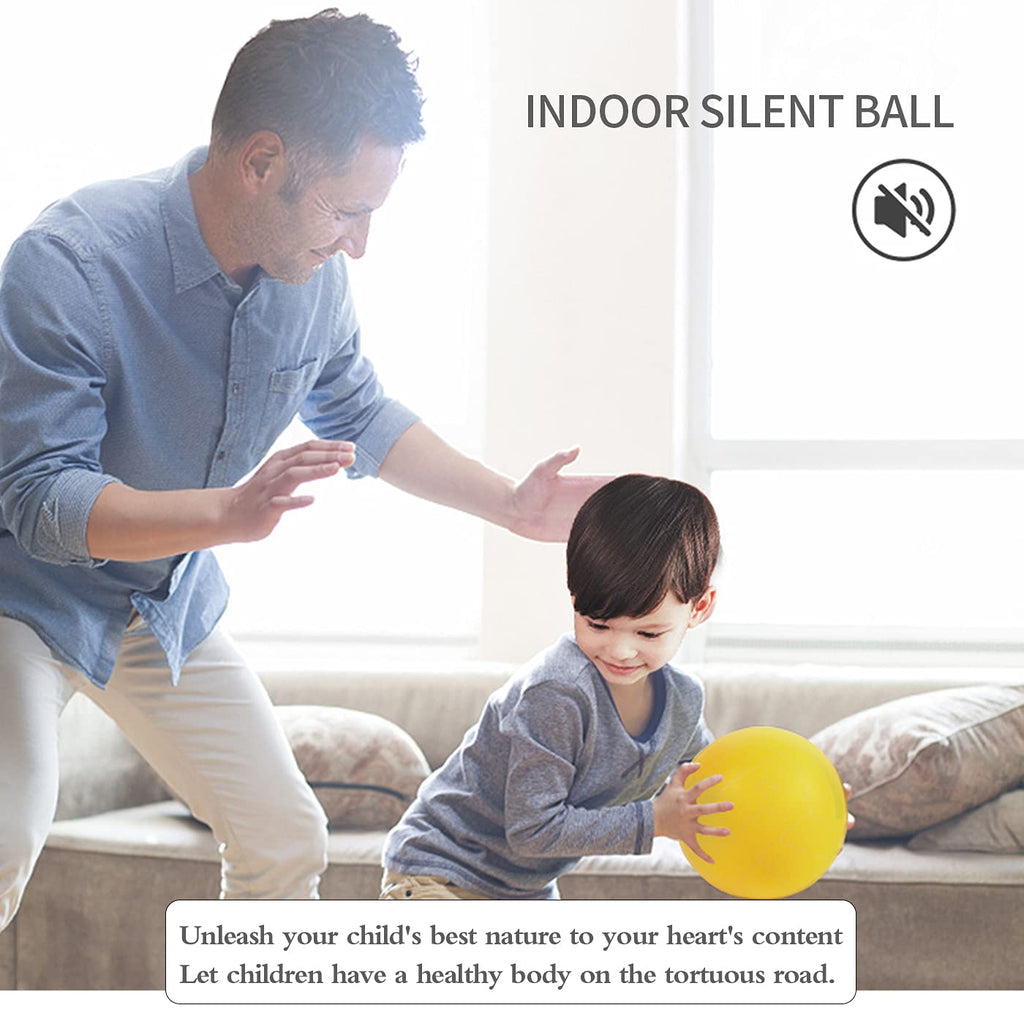 Buhoet 7-Inch Uncoated High Density Foam Ball – Silent Soft Toy Ball for Kids, Lightweight and Easy to Grasp, Rose Purple