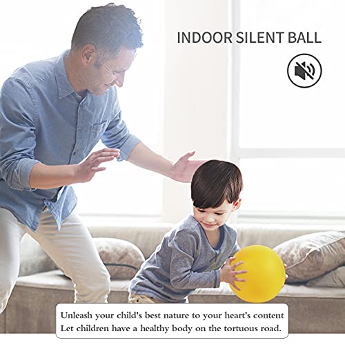 Buhoet 7-Inch Uncoated High Density Foam Ball – Silent Soft Toy Ball for Kids, Lightweight and Easy to Grasp, Rose Purple