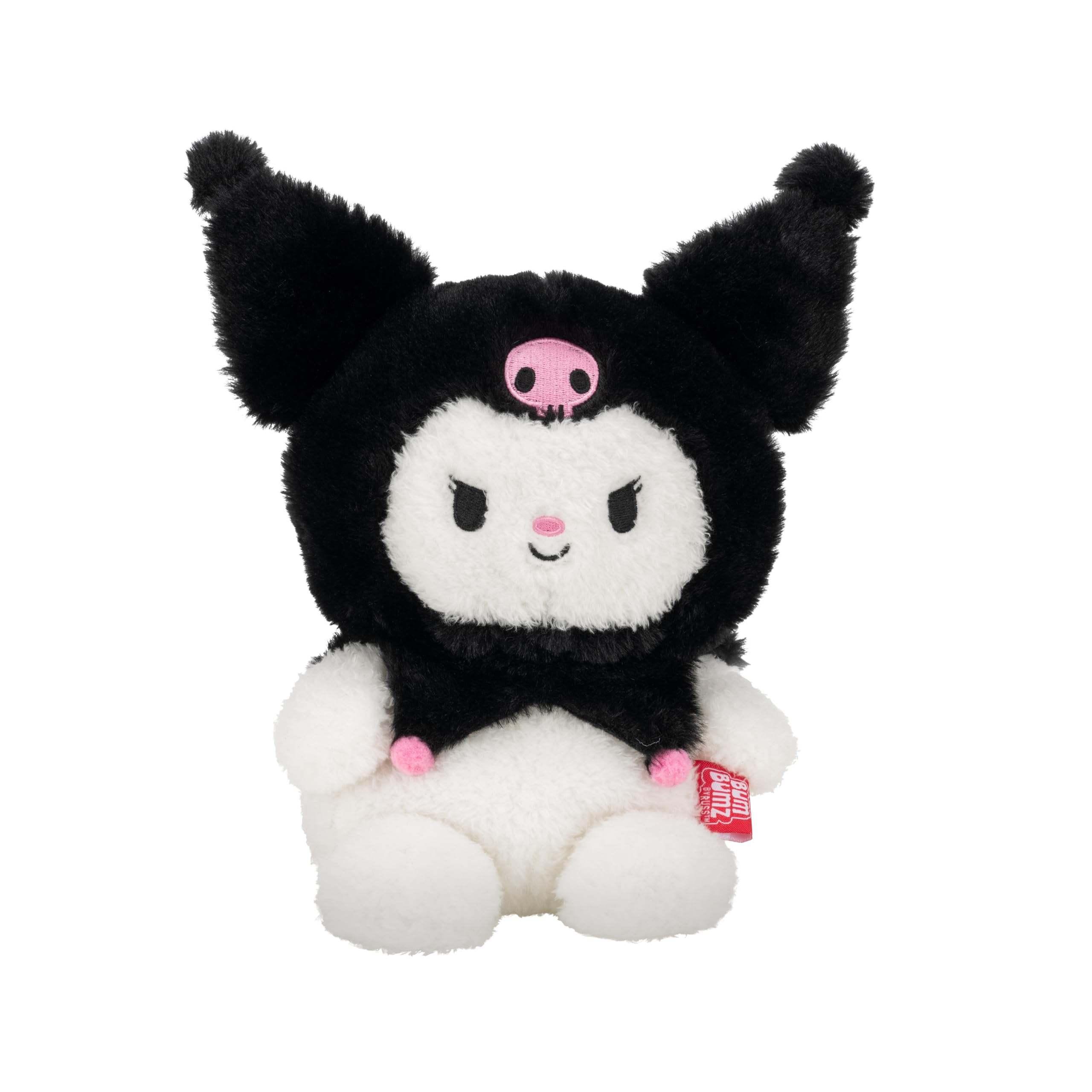 BumBumz 7.5-Inch Classic Kuromi Plush - Sanrio Collectible Beanbag Toy by Jazwares