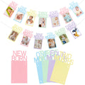 Buryeah Pastel 1st Birthday Photo Banner: Monthly Milestone Cards Newborn to 12 Months