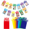 Buryeah Rainbow 1st Birthday Photo Banner for Baby Girls – Monthly Milestones from Newborn to 12 Months