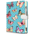 Butterflies Journal for Girls - Hardcover Diary with Pen, Magnetic Closure, 192 Lined Pages, 5.3"x7.5" - DWIYITTN