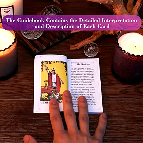 BWTY Tarot Deck for Beginners: 78 Cards with Keywords, Astrology, Chakra Cards, and Full Guidebook