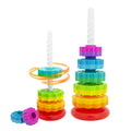 BYFWH Baby Spin Stack Toy – Rainbow Spinning Wheel for Toddlers 1-3, Educational Stacking Toy