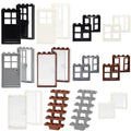 Cabeeskii 50-Piece Windows and Doors Building Block Set - Compatible with Major Brands