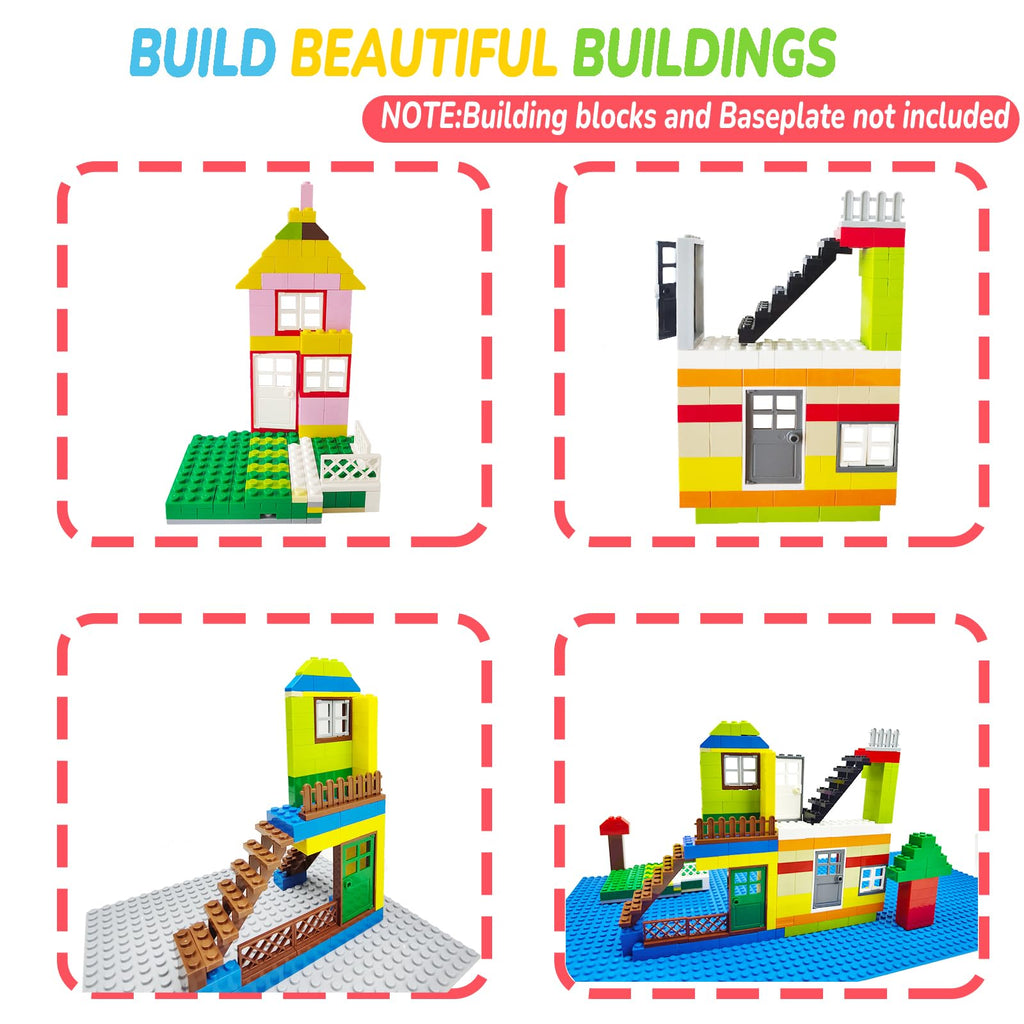 Cabeeskii 50-Piece Windows and Doors Building Block Set - Compatible with Major Brands