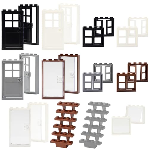 Cabeeskii 50-Piece Windows and Doors Building Block Set - Compatible with Major Brands
